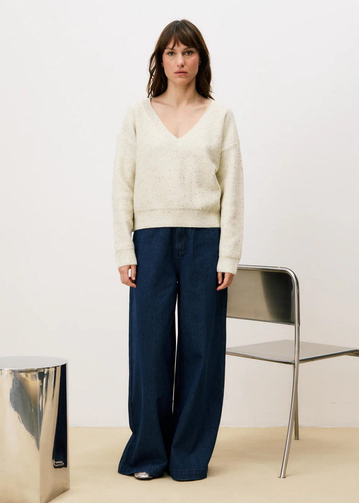 FRNCH - Ornelle Sweater Cream-vooraanzicht