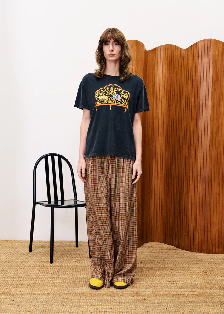 FRNCH - Stevia Anthracite T-shirt-vooraanzicht