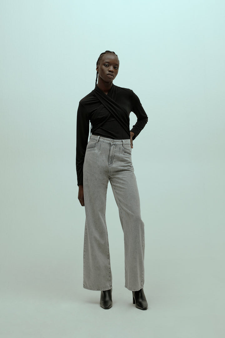 Homage - High Cross Collar Top