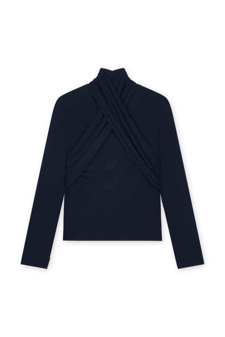 Homage - High Cross Collar Top