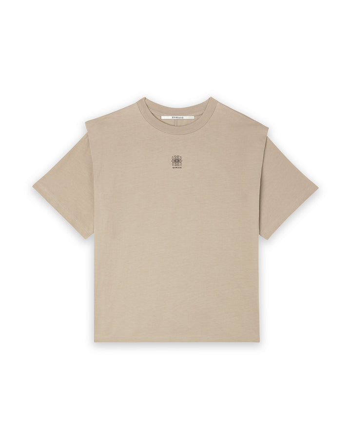 Homage - Shoulder Detail Top With Print