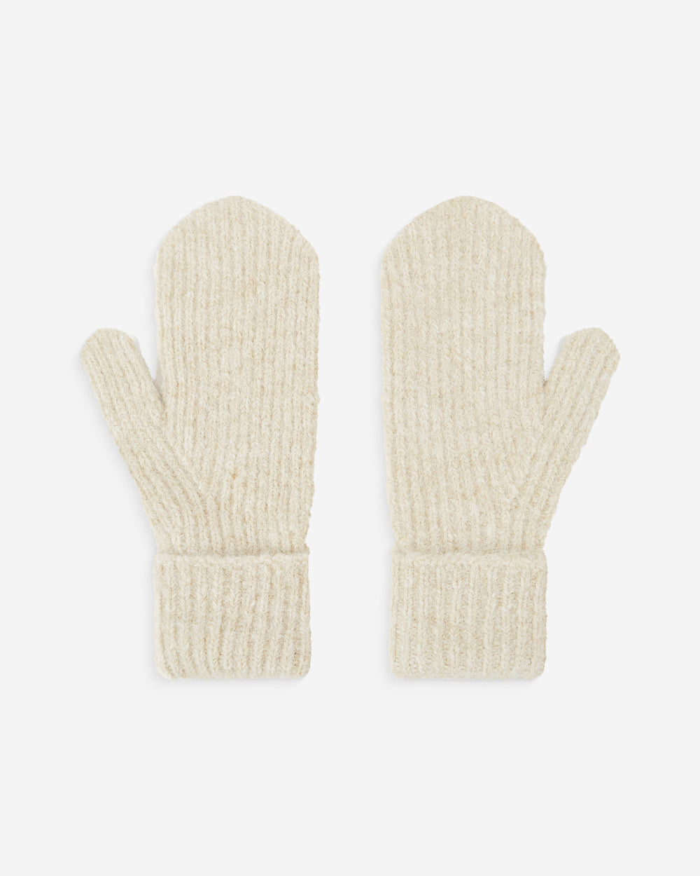 Grace&Mila - Wool-blend mittens Acajou-packshot