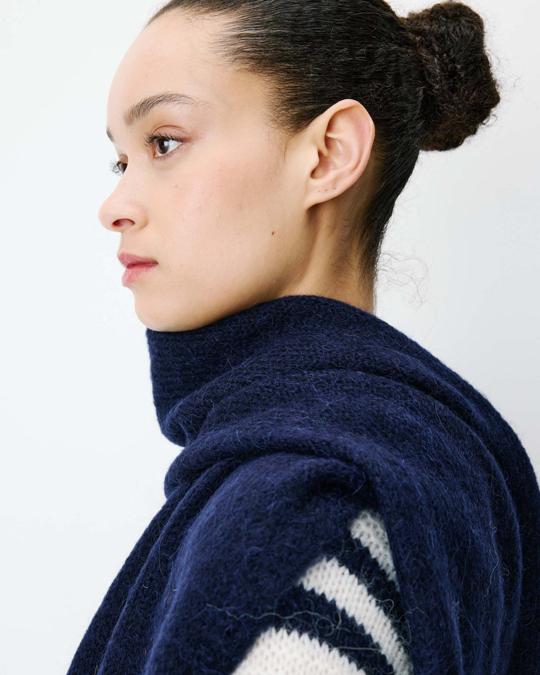 Grace&Mila - Knitted alpaca and wool-blend scarf Aglae-zijaanzicht