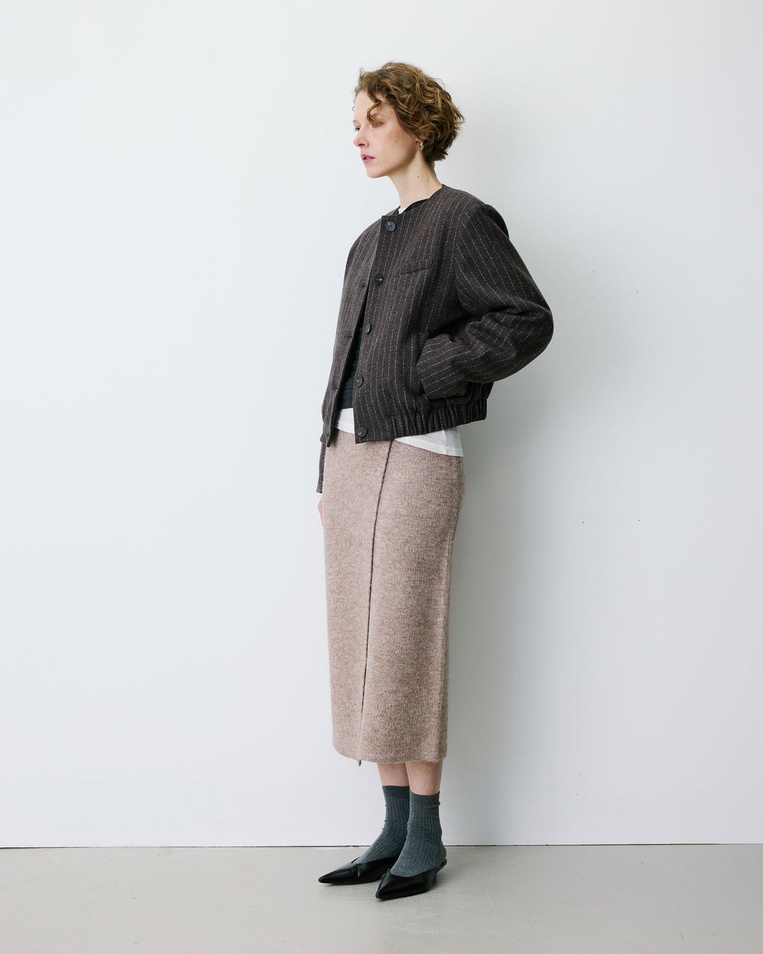 Grace&Mila - Wool blend pinstripe blazer Bruna-sfeerfoto