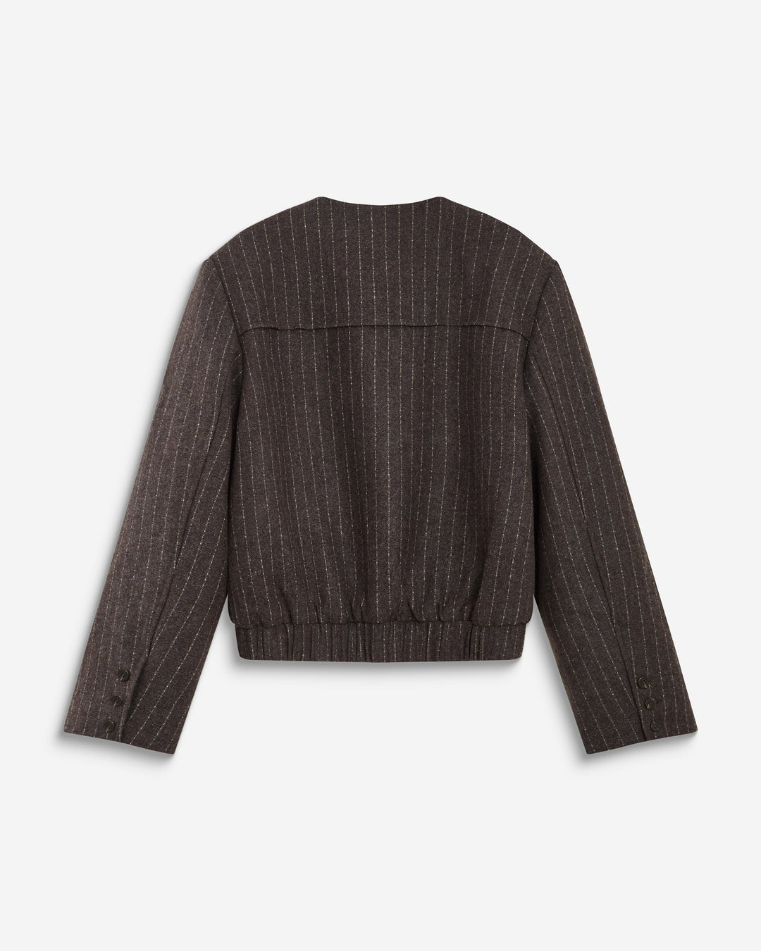 Grace&Mila - Wool blend pinstripe blazer Bruna-packshot achterkant