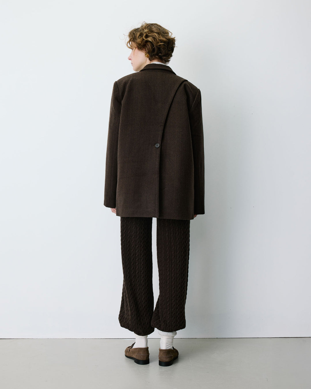 Grace&Mila - Oversized open-back blazer Behati-voorkant