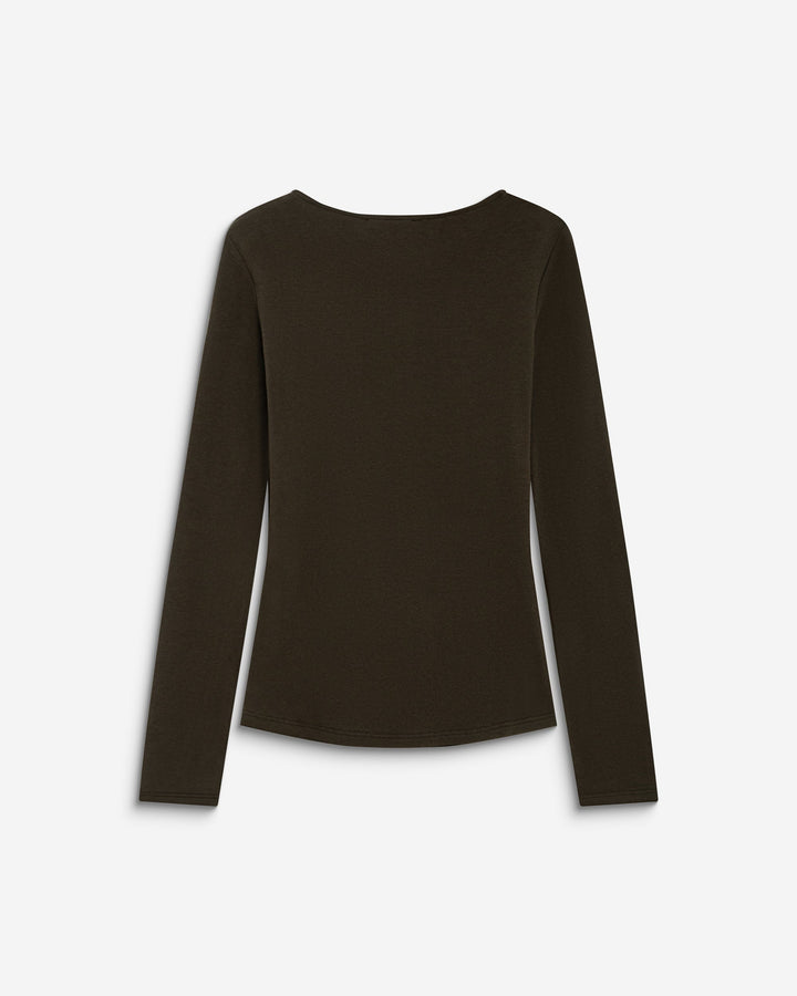 Grace&Mila - Long-sleeve draped top Bijou-packshot achterkant