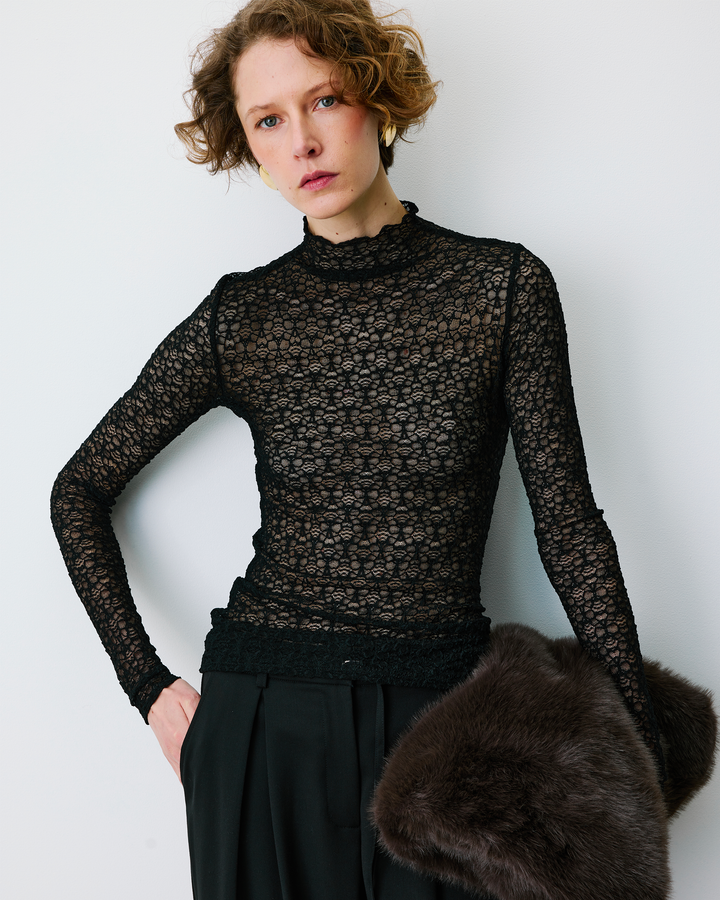 Grace&Mila - Long-sleeve lace top Blake-vooraanzicht