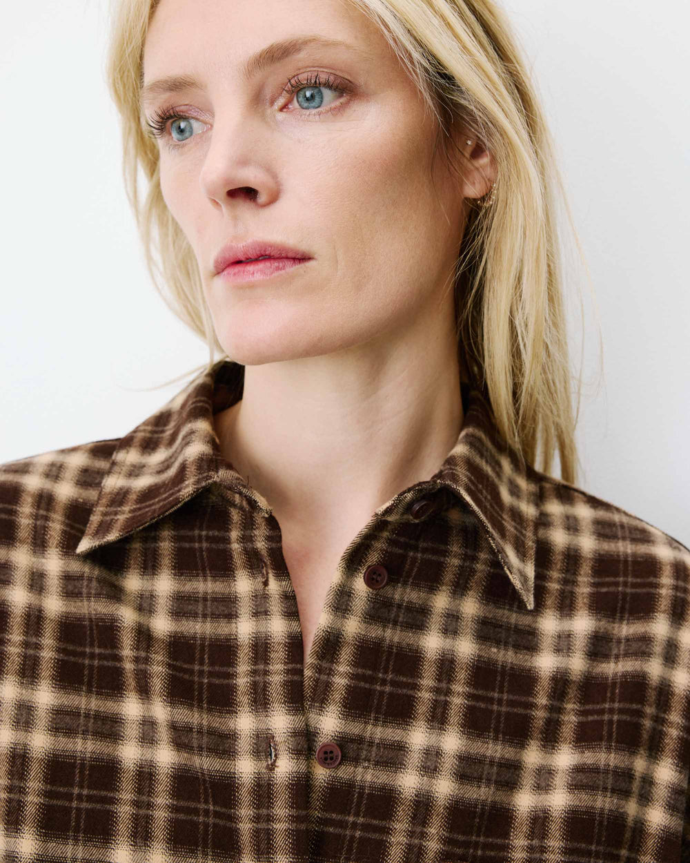 Grace&Mila - Checked shirt Arlette-detailfoto kraag