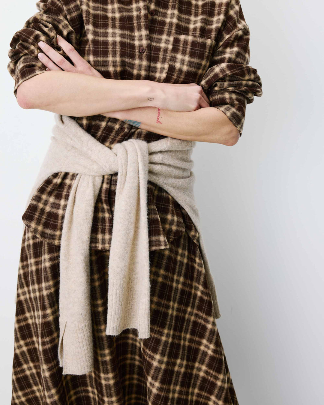 Grace&Mila - Checked shirt Arlette-voorzijde