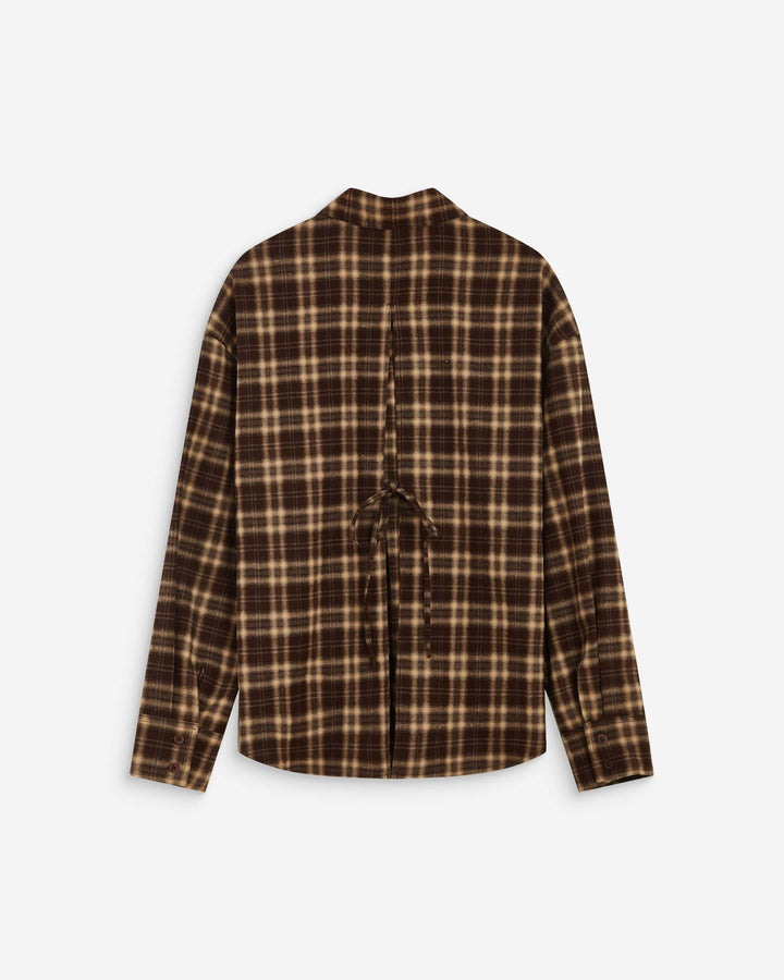 Grace&Mila - Checked shirt Arlette-packshot achterzijde
