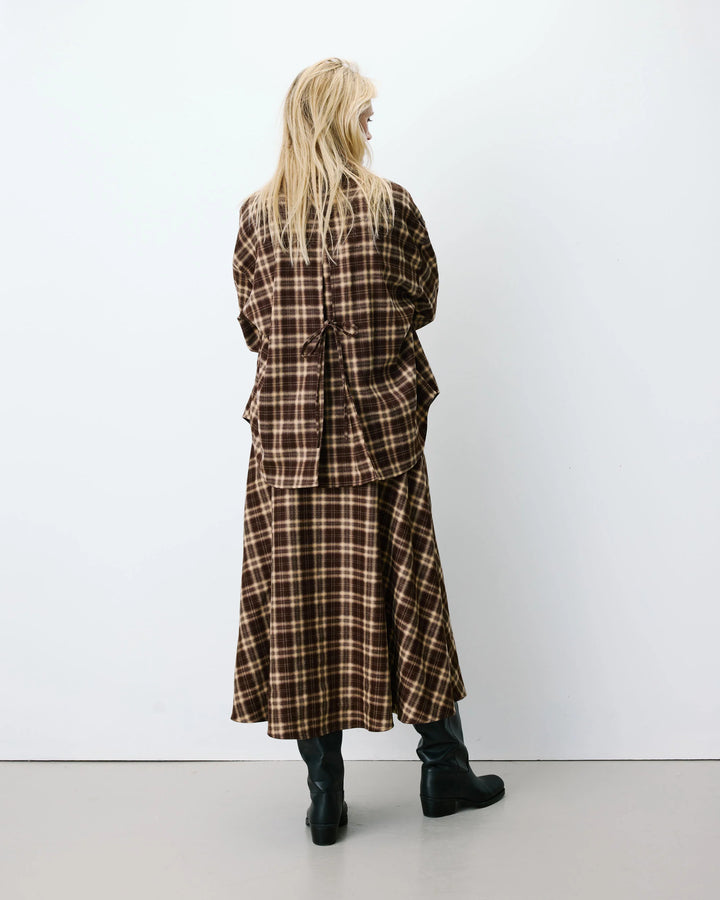 Grace&Mila - Checked shirt Arlette-achteraanzicht