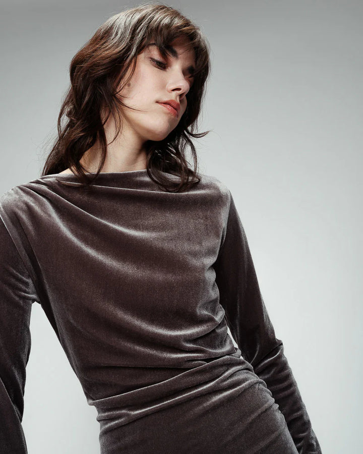 Grace&Mila - Oceane Jurk-detailfoto stof