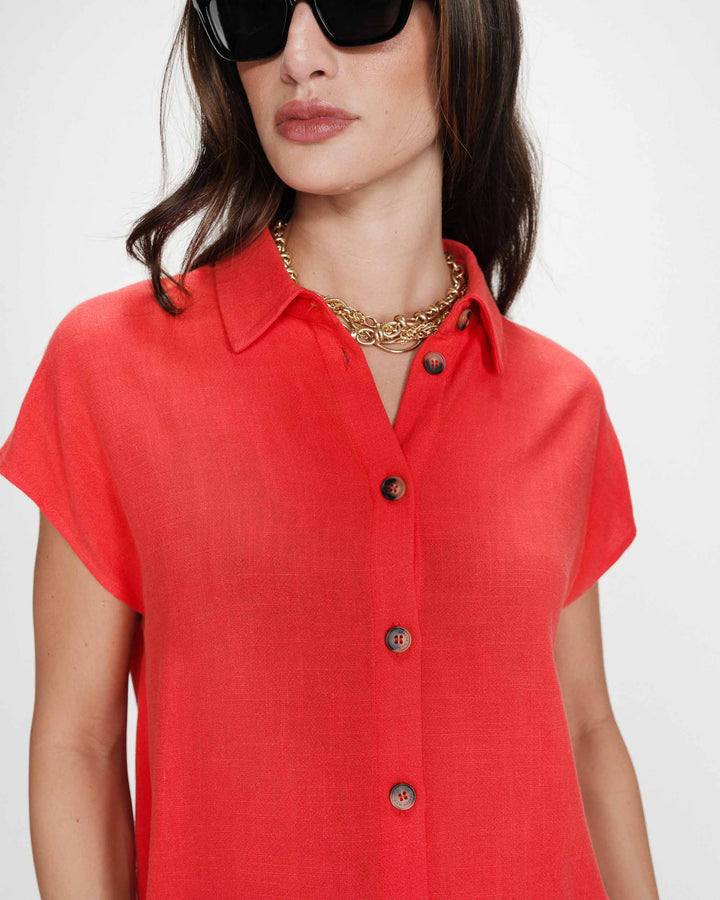 Grace&Mila - Perez Linen shirt-detailfoto