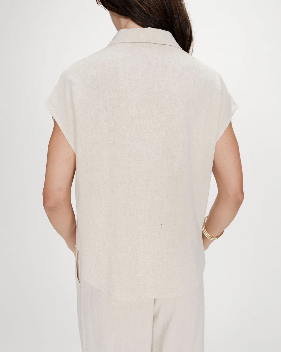 Grace&Mila - Perez Linen shirt-achteraanzicht