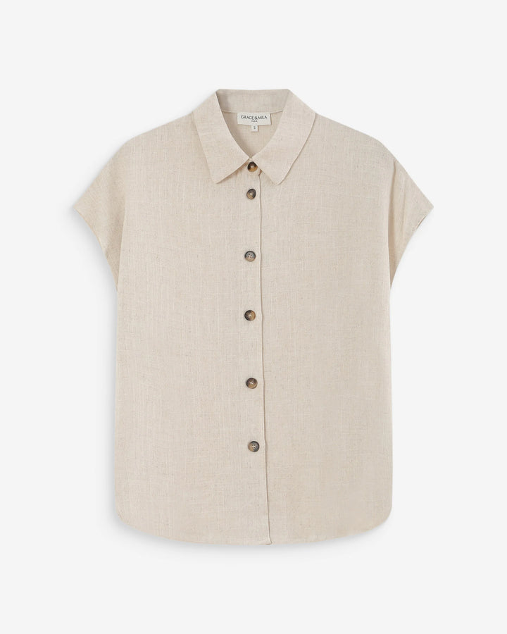 Grace&Mila - Perez Linen shirt-packshot