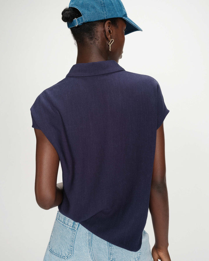 Grace&Mila - Perez Linen shirt-achter