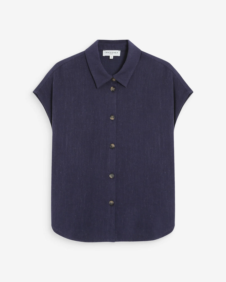 Grace&Mila - Perez Linen shirt-packshot