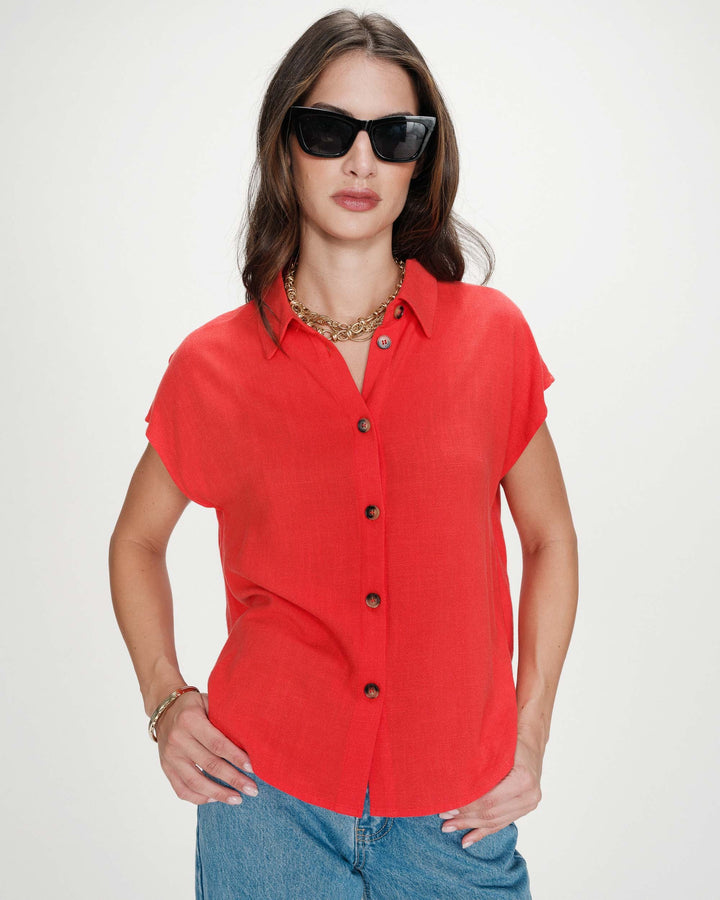 Grace&Mila - Perez Linen shirt-vooraanzicht