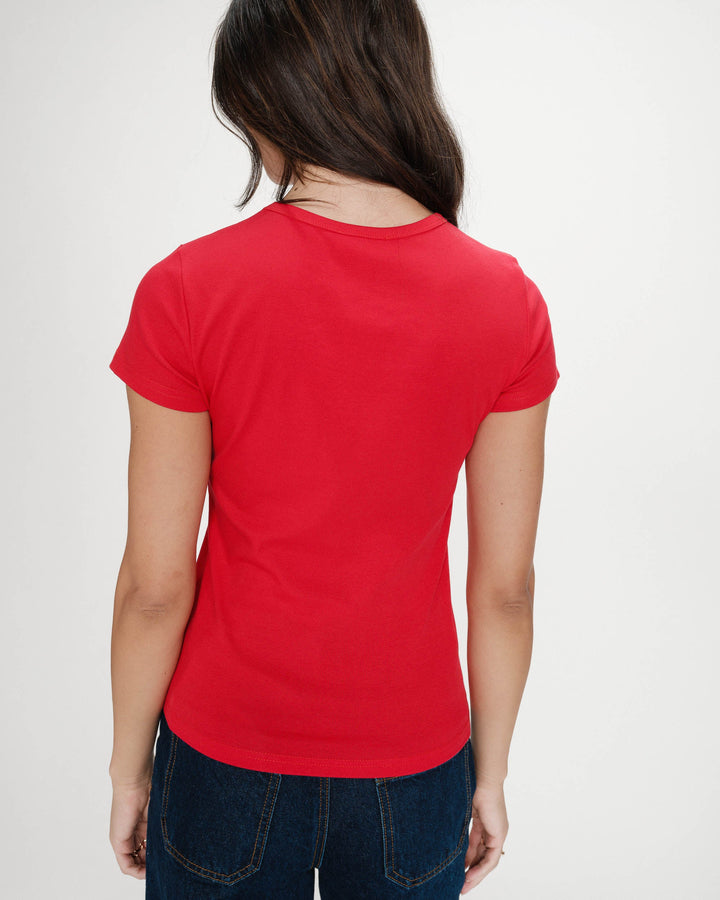 Grace&Mila - Printed slogan T-shirt Vigee-achteraanzicht