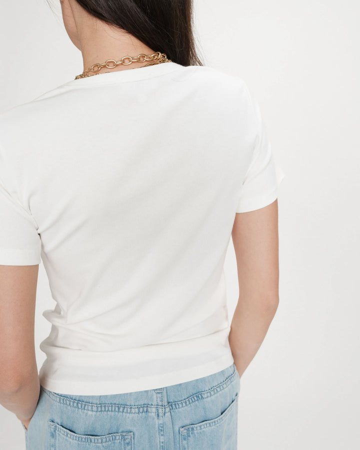 Grace&Mila - Printed slogan T-shirt Vigee-achteraanzicht