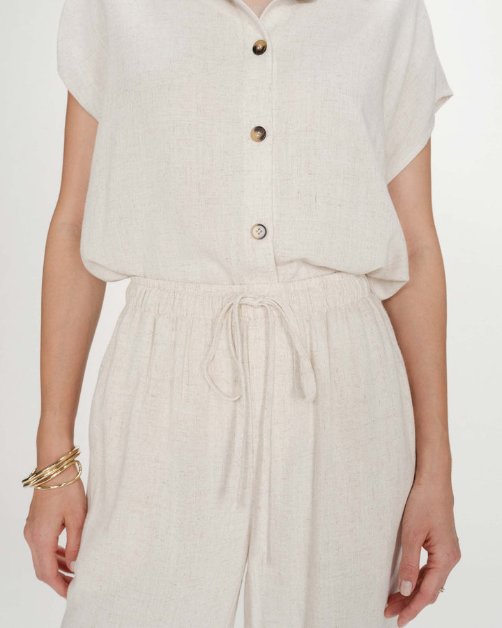 Grace&Mila - Raven wide-leg linen pants-detailfoto