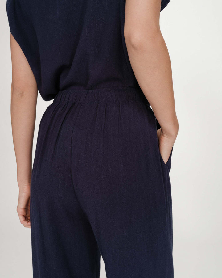 Grace&Mila - Raven wide-leg linen pants-achteraanzicht
