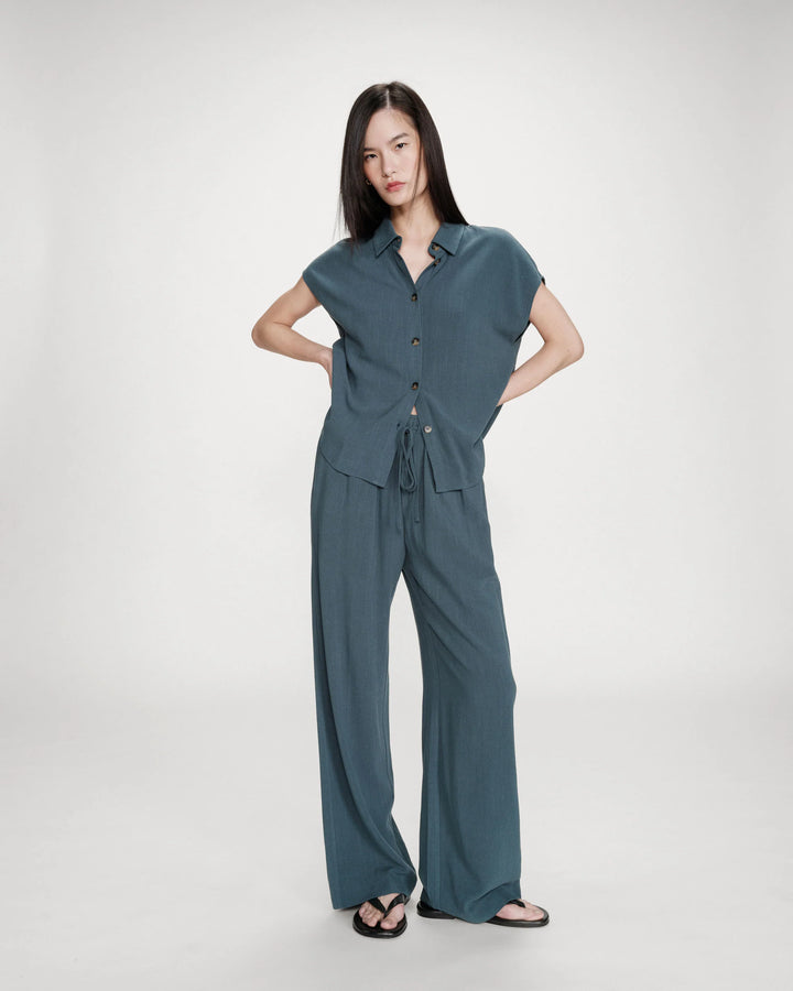 Grace&Mila - Raven wide-leg linen pants-aanfoto