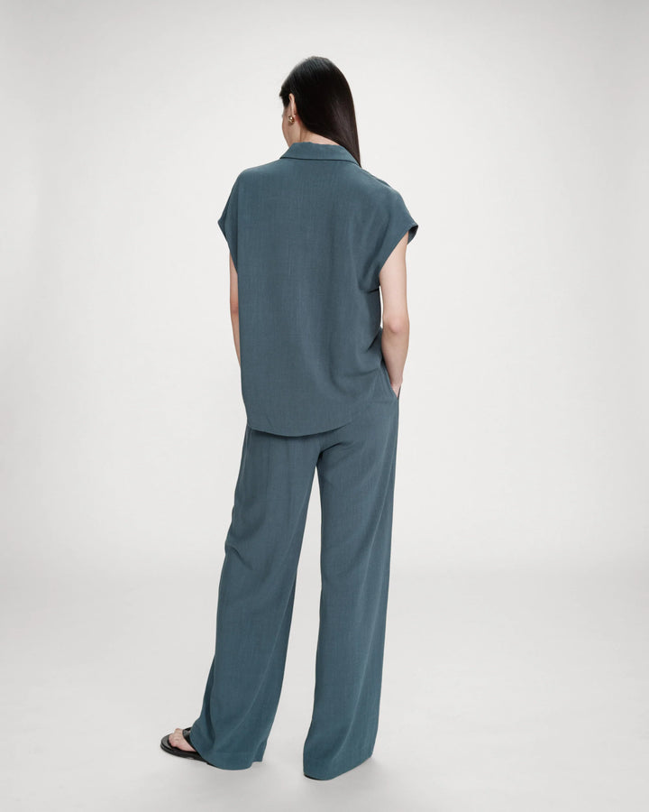 Grace&Mila - Raven wide-leg linen pants-achteraanzicht