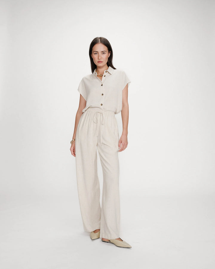 Grace&Mila - Raven wide-leg linen pants-aanfoto