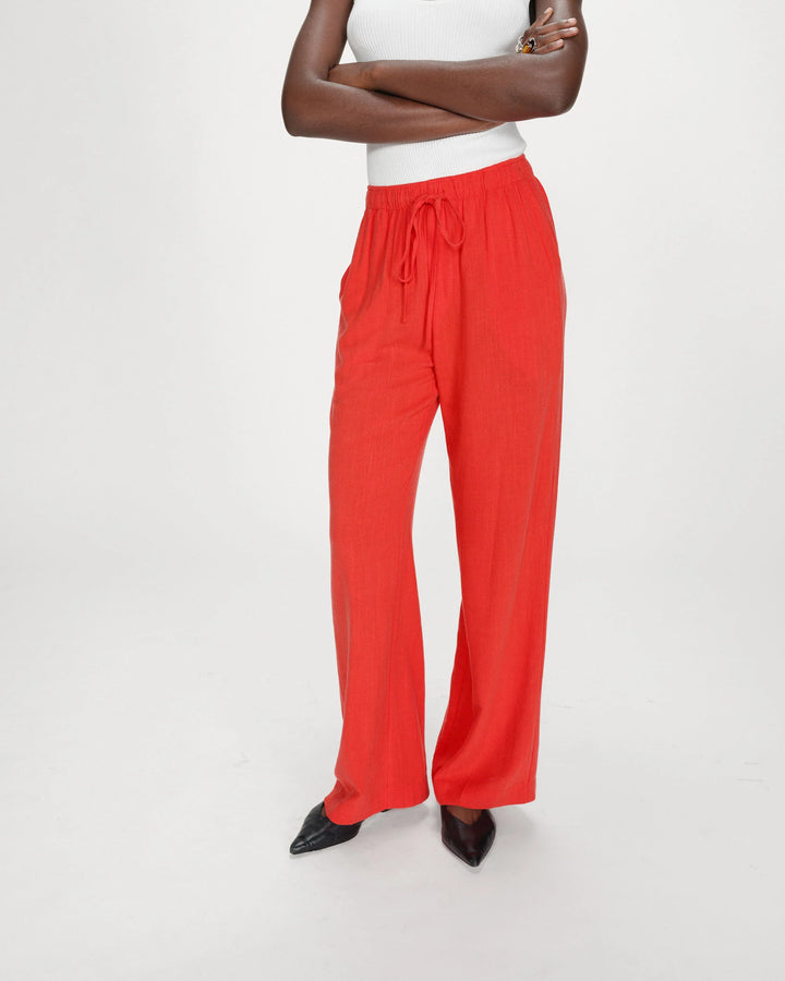 Grace&Mila - Raven wide-leg linen pants-vooraanzicht