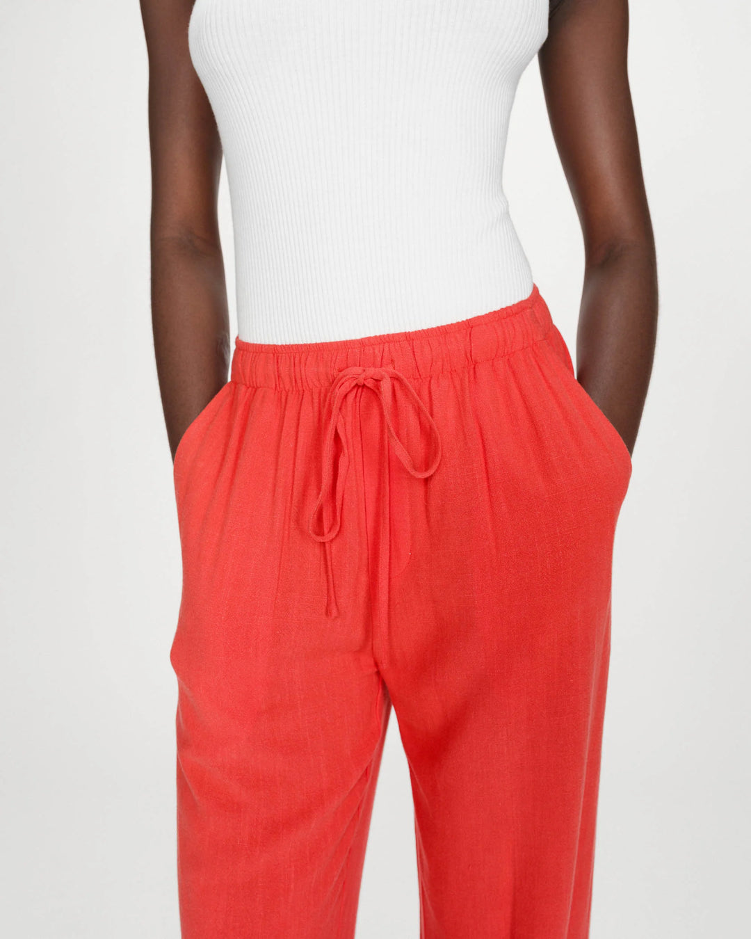 Grace&Mila - Raven wide-leg linen pants-detailfoto