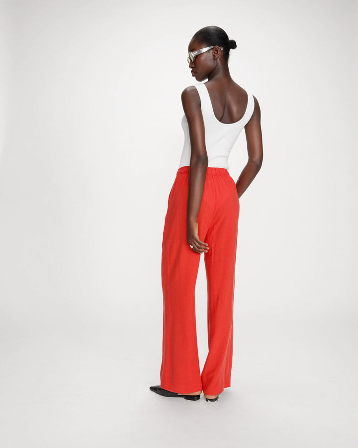 Grace&Mila - Raven wide-leg linen pants-achteraanzicht