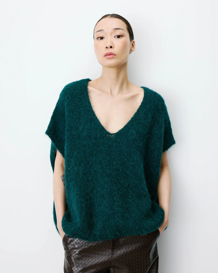 Grace&Mila - Sleeveless V-neck sweater Atticus-vooraanzicht