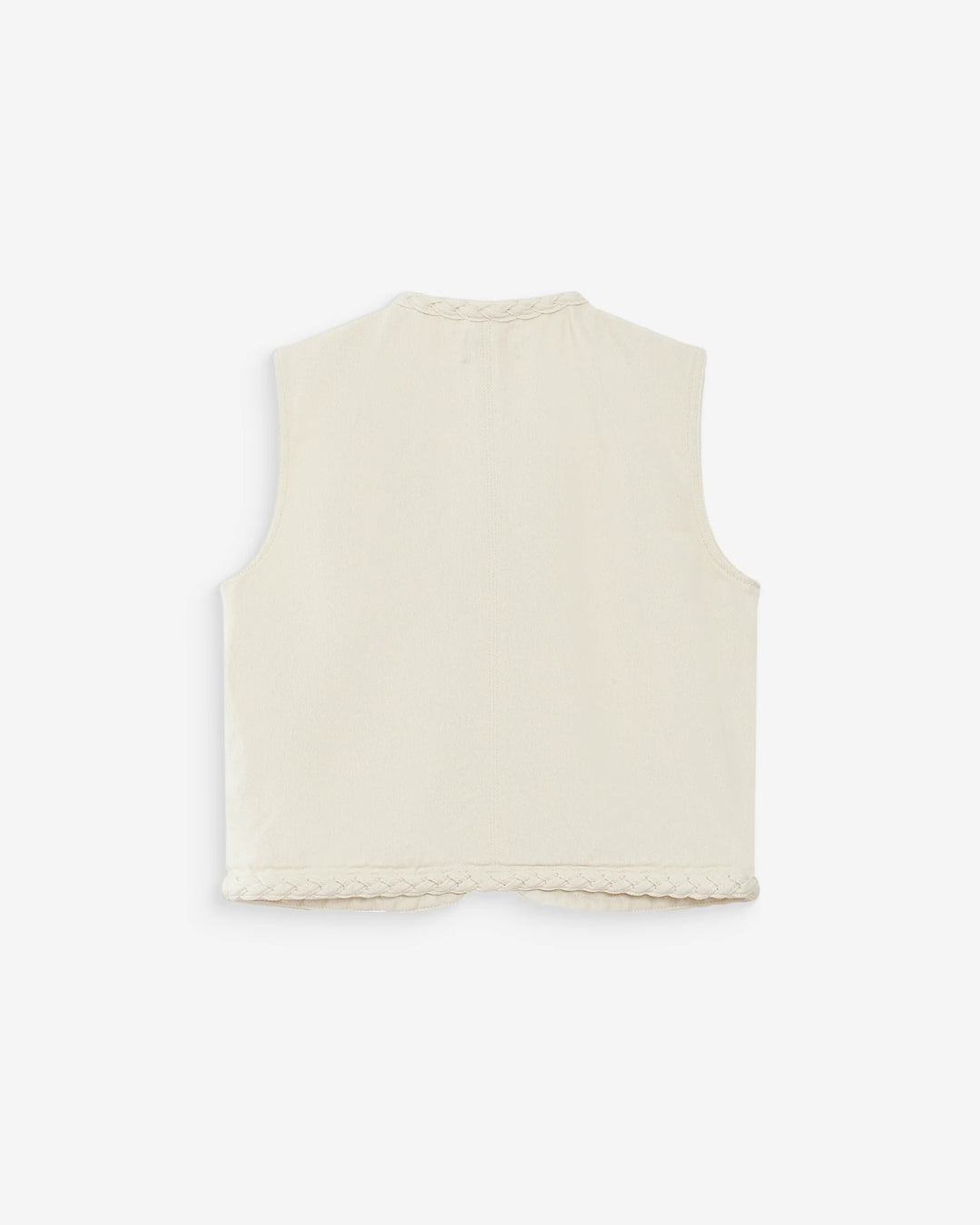 Grace&Mila - Sleeveless jacket ecru Verona-packshot achter