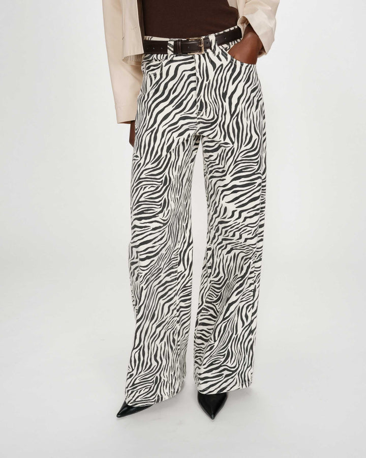 Grace&Mila - Socca Loose printed jeans-aanfoto