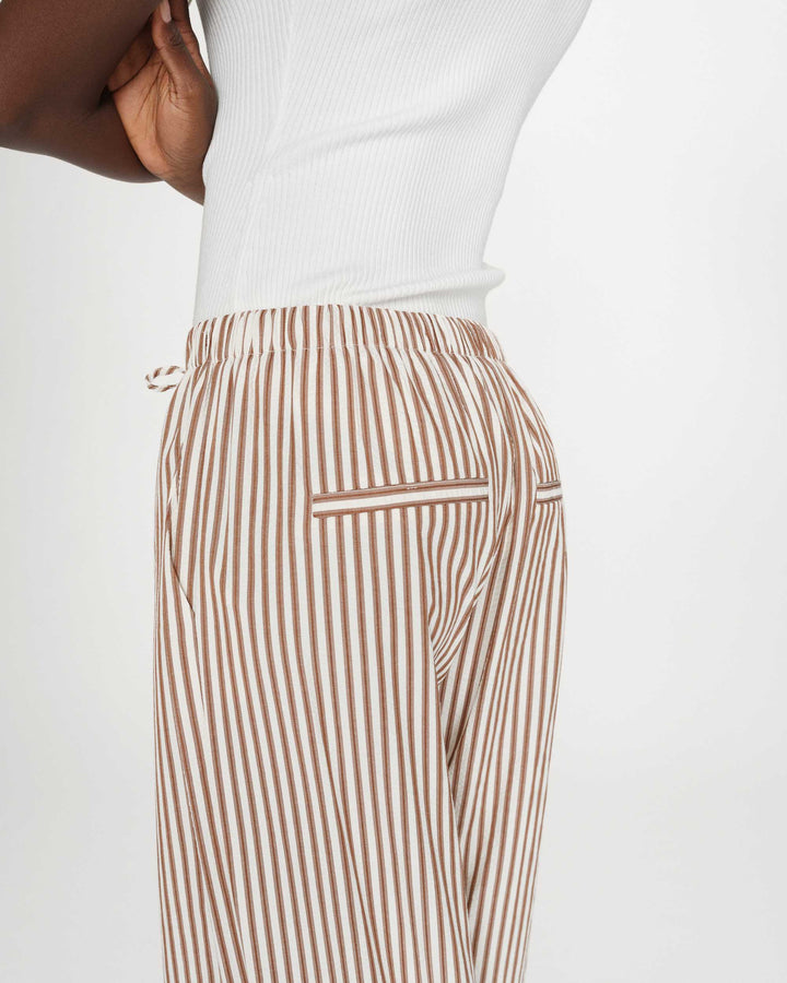 Grace&Mila - Striped pants mocha Volute-detailfoto