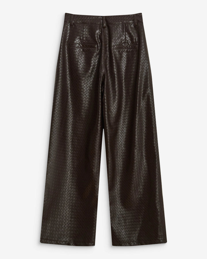 Grace&Mila - Textured faux-leather pants Artius-packshot achterzijde