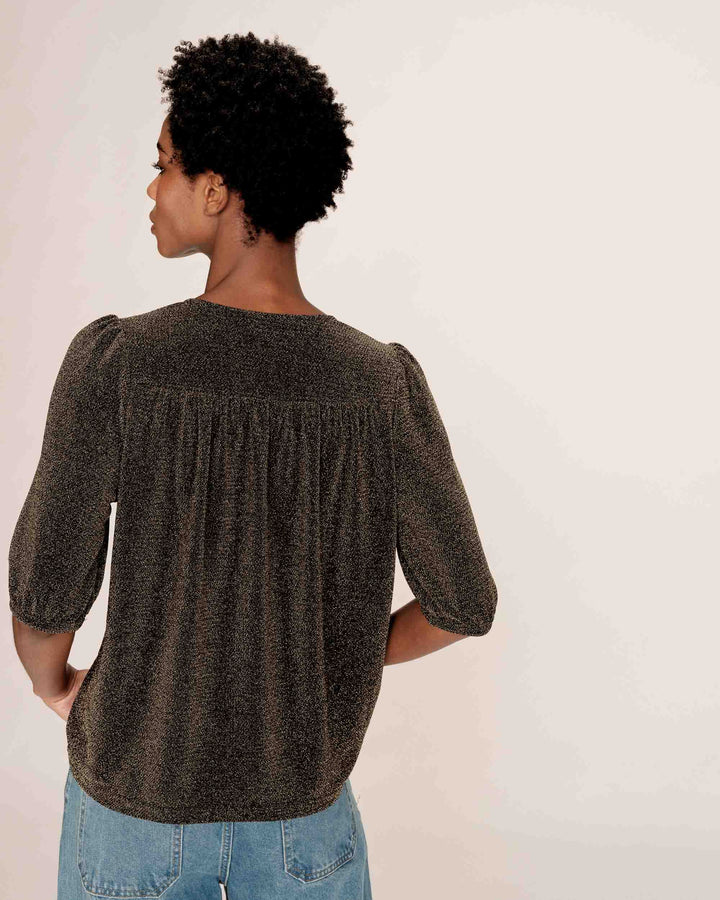 Grace&Mila - Timide Lurex Top-achteraanzicht