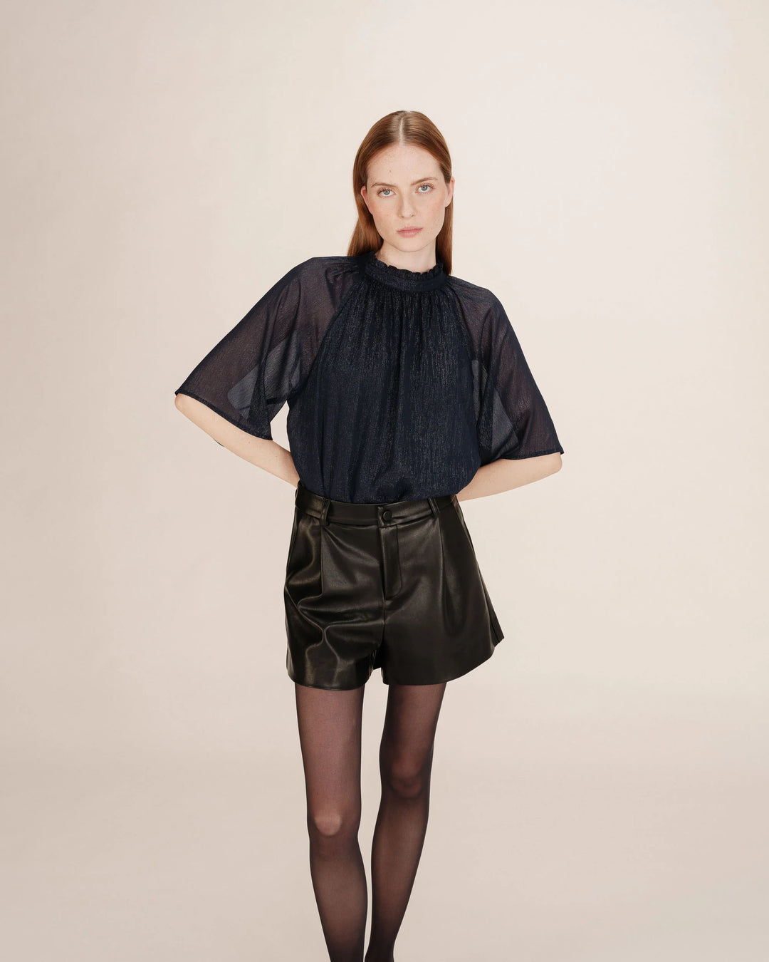 Grace&Mila - Topaze Lurex Blouse-detailfoto