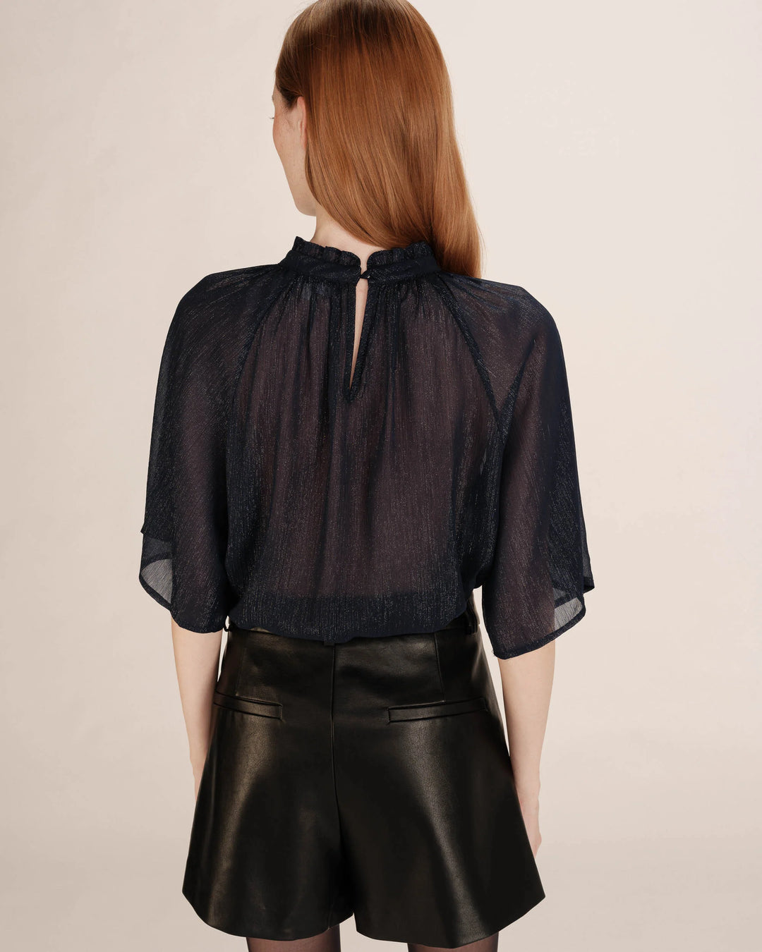 Grace&Mila - Topaze Lurex Blouse-achteraanzicht