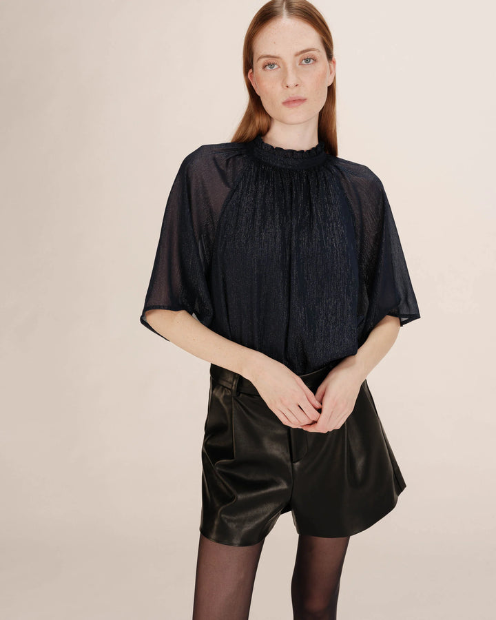 Grace&Mila - Topaze Lurex Blouse-vooraanzicht