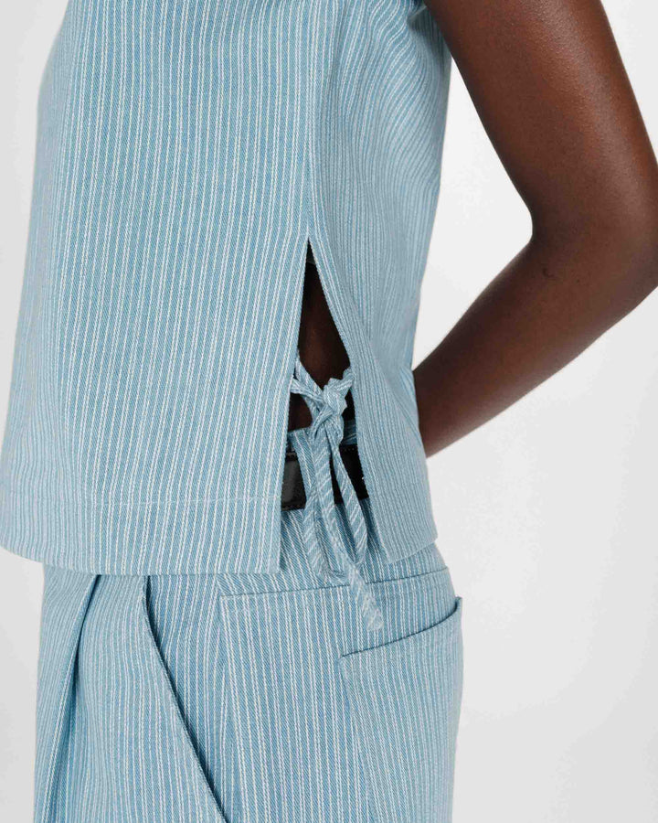 Grace&Mila - VENDOME fine-striped top-detailfoto