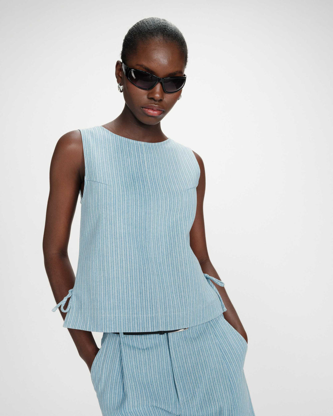Grace&Mila - VENDOME fine-striped top-vooraanzicht