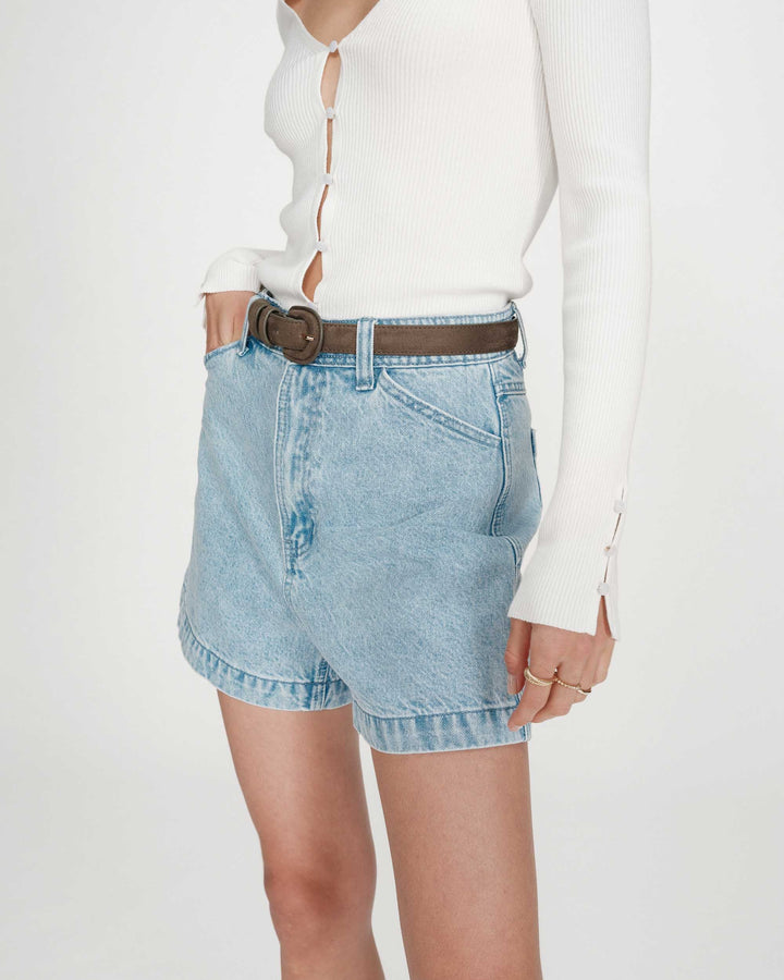 Grace&Mila - VERNE denim shorts-zijaanzicht