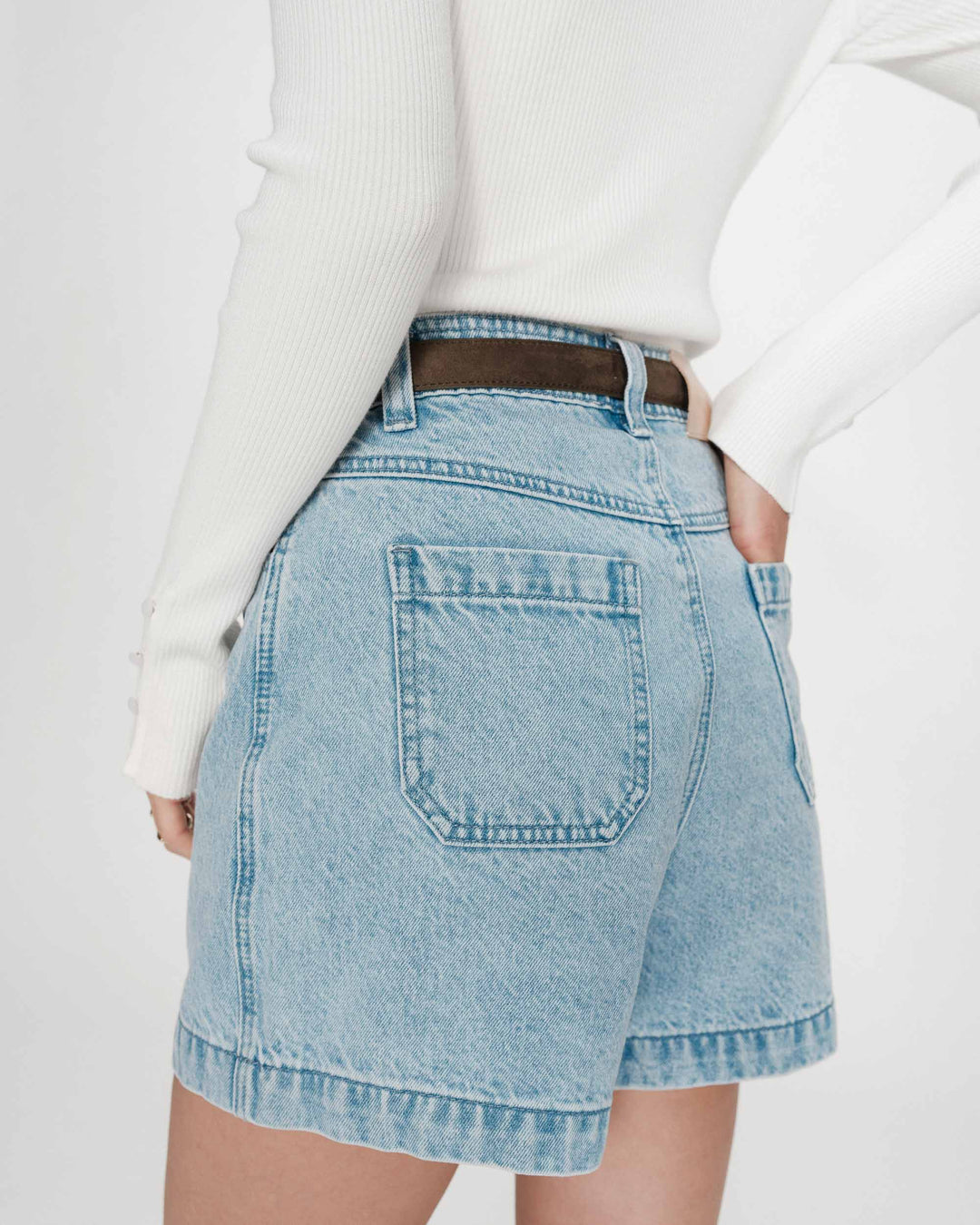 Grace&Mila - VERNE denim shorts-achteraanzicht