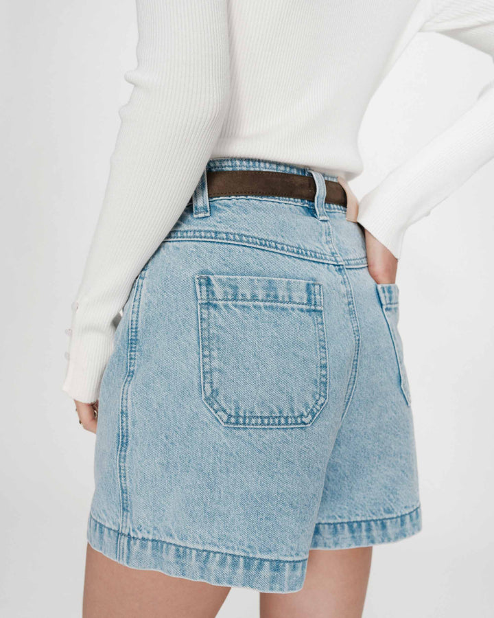 Grace&Mila - VERNE denim shorts-achteraanzicht