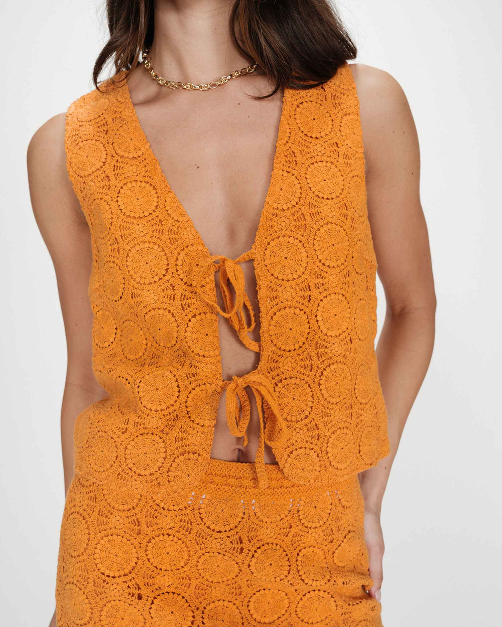 Grace&Mila - VONY tie-front top-vooraanzicht