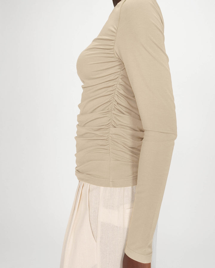 Grace&Mila - Valeda Draped long-sleeve top-detailfoto