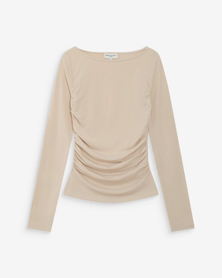 Grace&Mila - Valeda Draped long-sleeve top-packshot